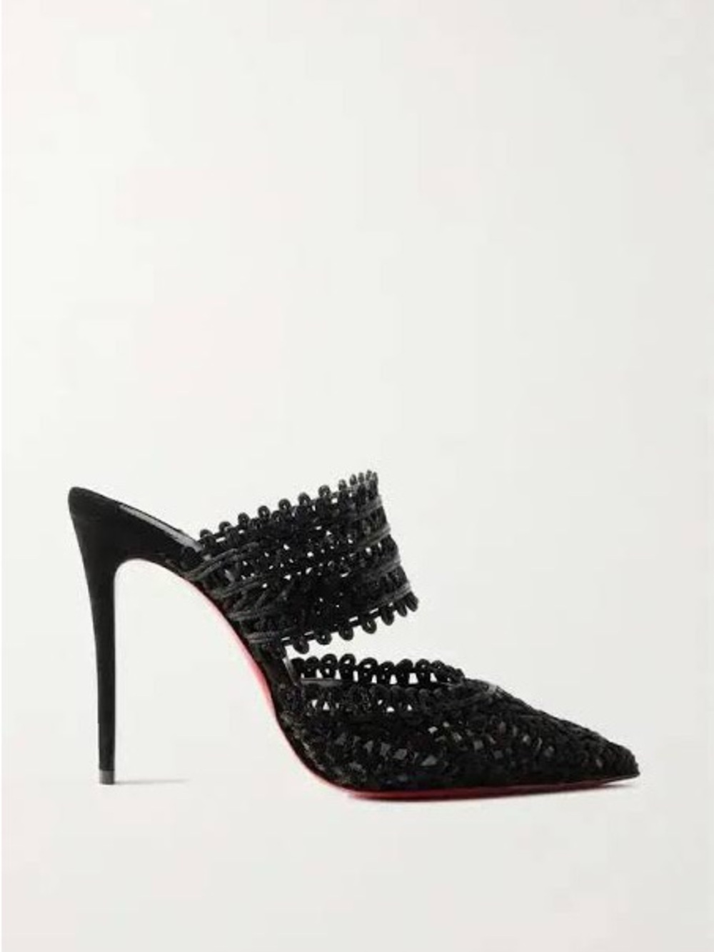 NWT Christian Louboutin Deia 100 Lace Mules